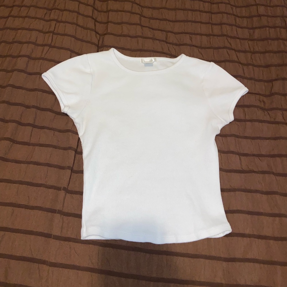 white crop top